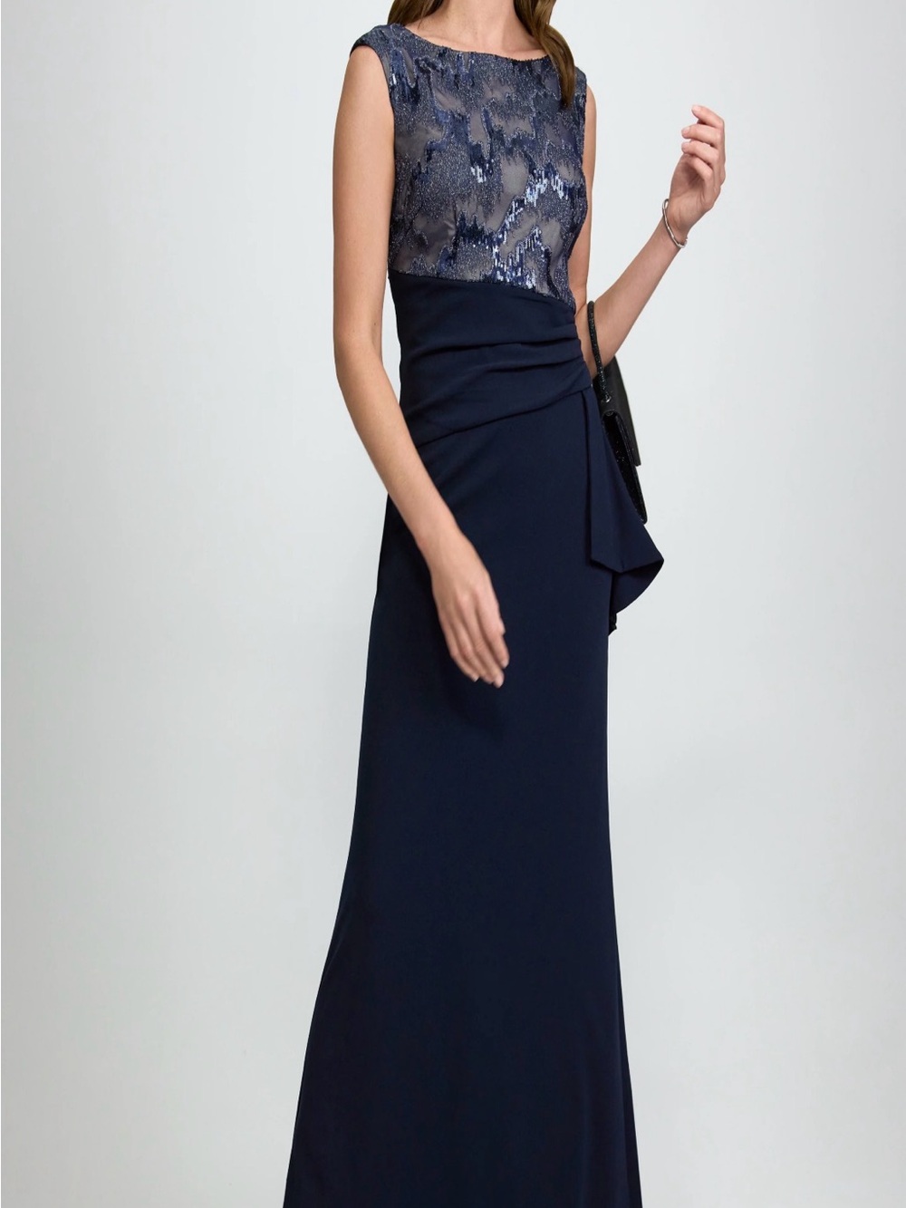 Laura Embellished Ruched Waist Dress